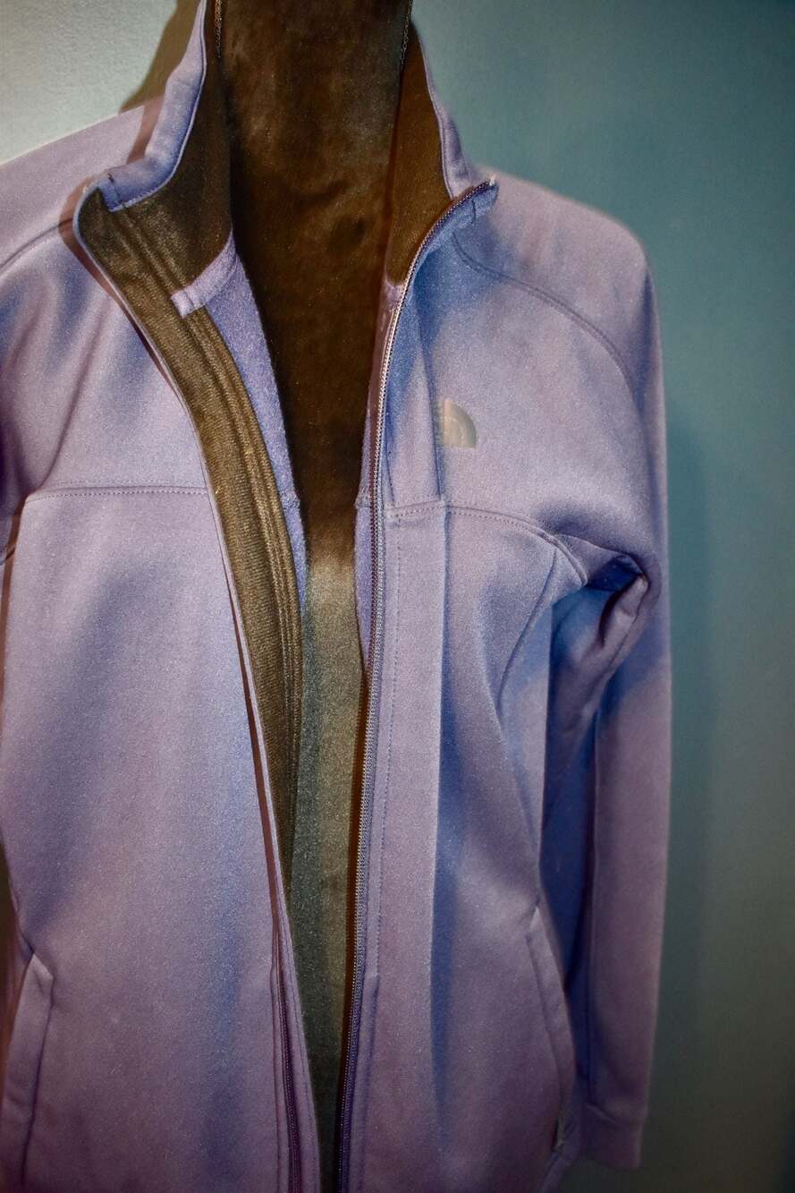 The North Face Women's Full Zip Softshell Jacket Blue Size Large